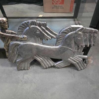 #3016 • Greek Chariot Sculpture
