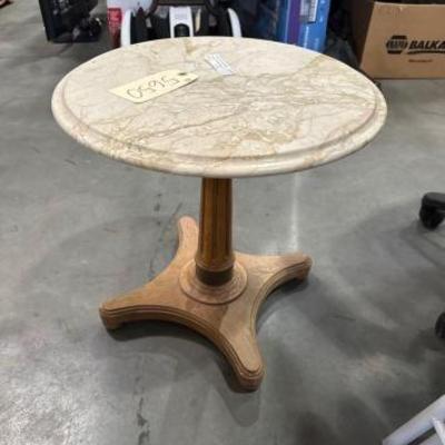 #5650 â€¢ Stone Topped End Table

