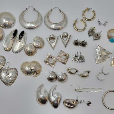 #484 â€¢ (17) .925 Silver Earrings, 235g
