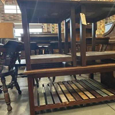 #5146 â€¢ 2 end tables and 1 big table all match
