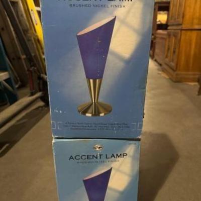 #5158 â€¢ Hampton bay 2 accent lamps and 1 torchiere
