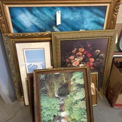 #6616 â€¢ (9) Framed Wall Art
