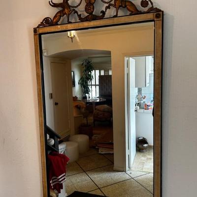 French empire framed mirror