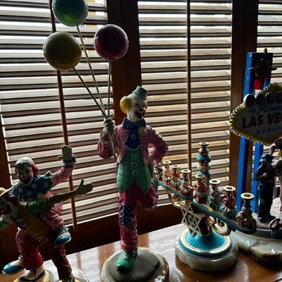 clown art figurines 