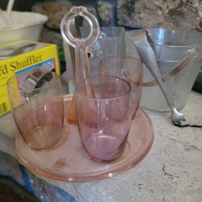 Pink Depression glass