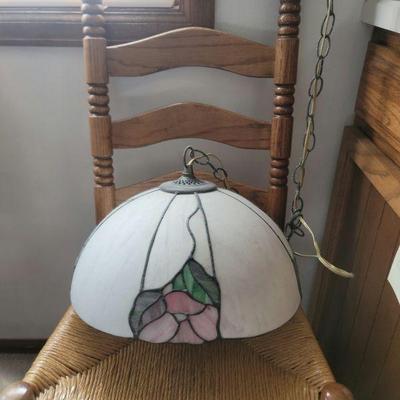 Tiffany type hanging lamp