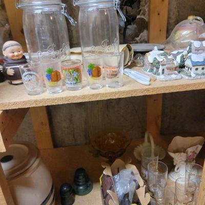 Large collection of glass ware