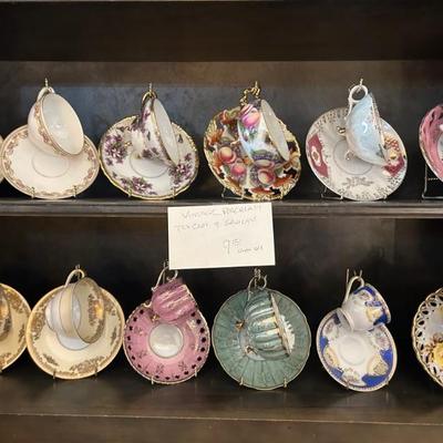 Tea Cups & Saucers â€¢ $9 each set