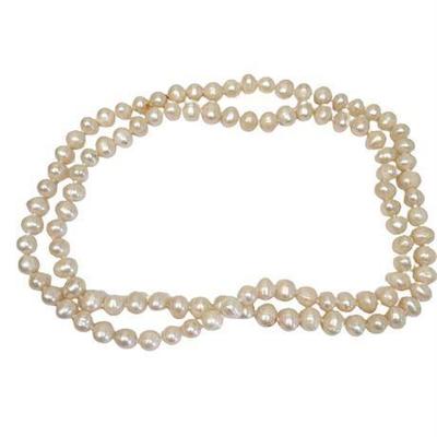 Lot 017  
Natural 8 mm Pearl Single Strand Necklace