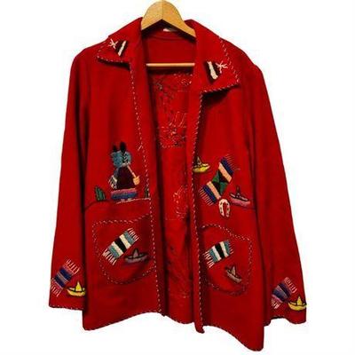 Lot 019-092   1 Bid(s)
Vintage Mexican Handmade Hand Embroidered Wool Tourist Jacket