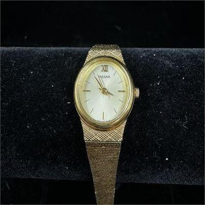 Lot 076   0 Bid(s)
Women's Gold Tone Pulsar Quartz Watch with Oval Dial