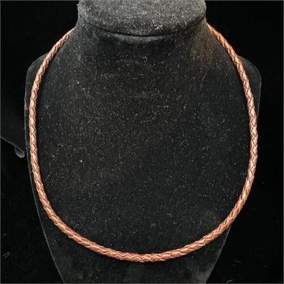 Lot 037   0 Bid(s)
Chisel Woven Brown Leather Necklace