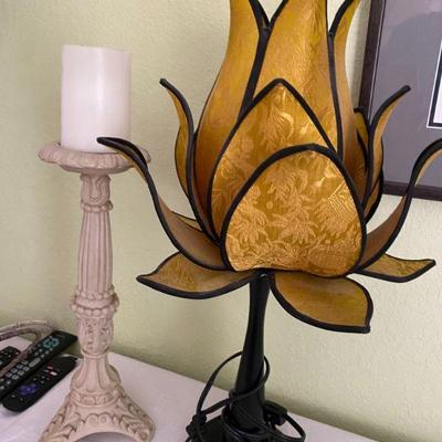 silk lotus lamp