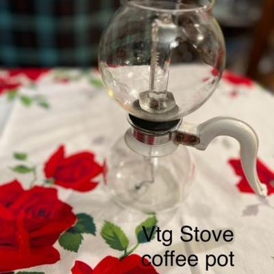 All Glass Vtg Stove top Coffee pot $5
working perculator
Makes Fabulous Coffee 
Free Directions video available