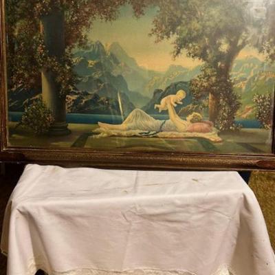 1920s Robert Atkinson Fox Lithograph 'Love's Paradise' Borin Chicago Mother & Baby
Large Size