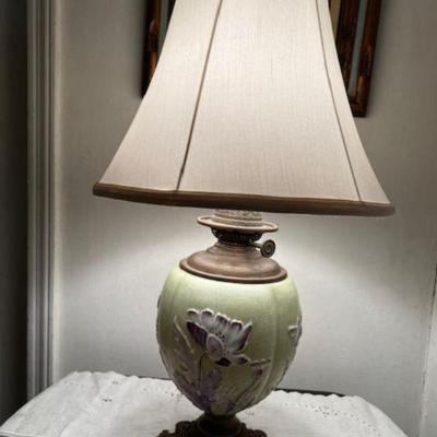 Antique rewired lamp
