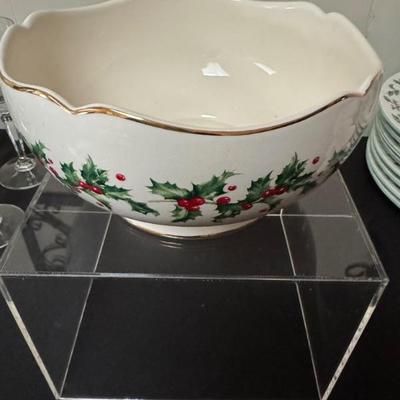 Lenox Christmas bowl