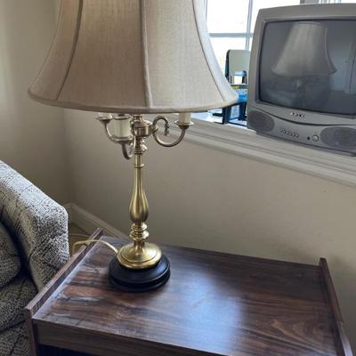 PR OF BRASS LAMPS