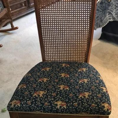 cane back chair $75