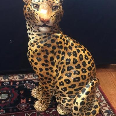 Italian ceramic leopard $250