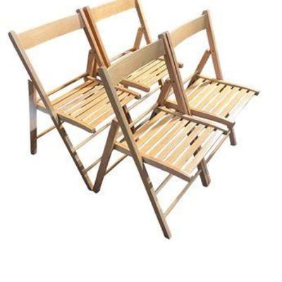 Lot 60  
Wooden Folding Chairs