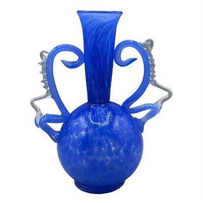 Lot 254   
Art Glass Blue Vase, by The Glass Asylum