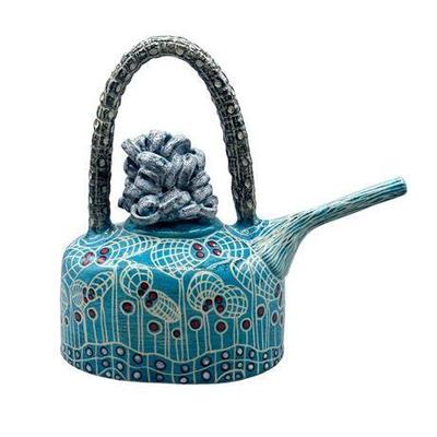 Lot 253  
Ceramic Art Studio Signed Tea Pot