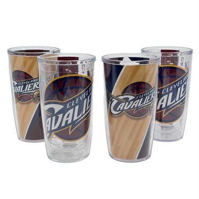 Lot 089  
Set of Four Cleveland Cavaliers 16 Oz Tumblers, by Tervis