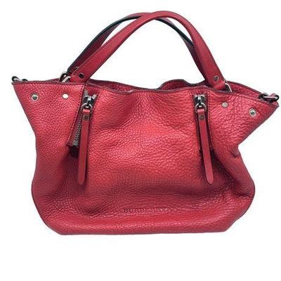 Lot 284  
Burberry Maidstone Red Leather Bag