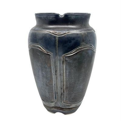 Lot 159  South Western
Signed Iridescent Dark Grey Ceramic Vase/ Urn