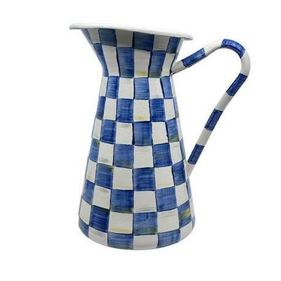 Lot 242  
Mackenzie-Childs Royal Check Practical Pitcher