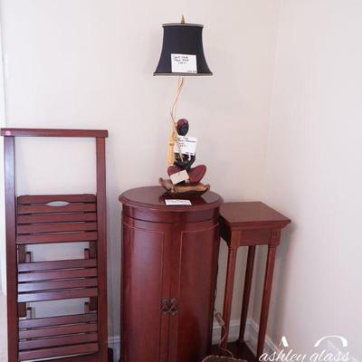 Ladder, Jewelry Cabinet, Lamp, Plant Stand