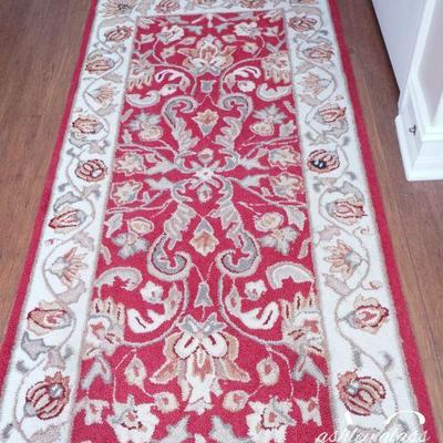 RUG - Runner and cream floral (30â€ x 9â€™)