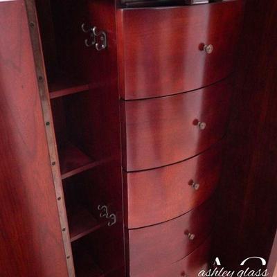 Small Oval Jewelry Cabinet( 37â€ h x 18â€ w x 14â€ d)