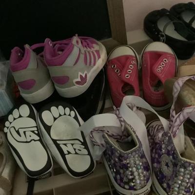 Vans, Converese, Adidas, Sperry-Lots of childrenâ€™s shoes 