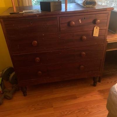 1800â€™s chest of drawers 40â€H 41â€L 21â€depth $200