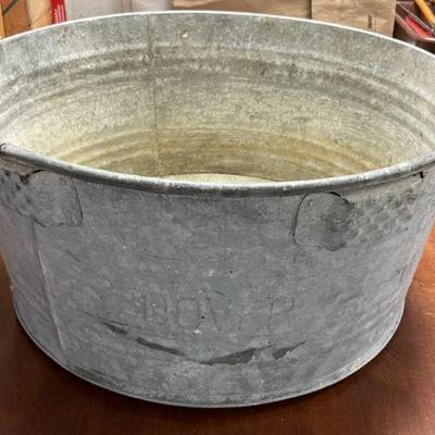 Large Galvanized Bucket