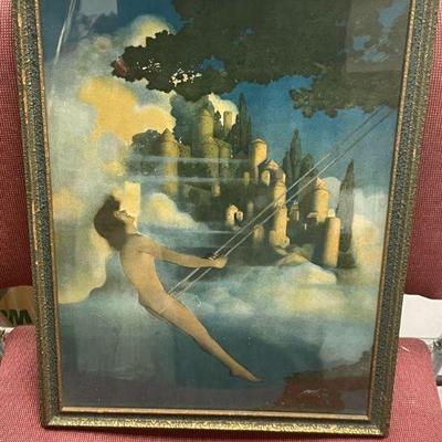Maxfield Parrish The Dinky Bird Vintage Print
