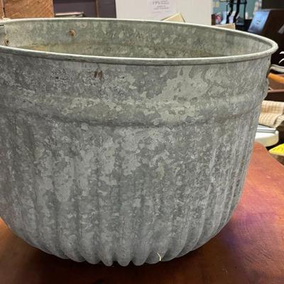 Large Galvanized Bucket