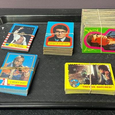 1978-1984 The Hulk, A-Team, Gremlins, Wrestling, Superman Trading Cards