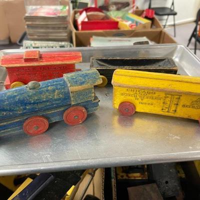 Wood Train Strombecker 1950s