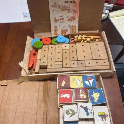 1950's Creative Playthings Wood Toy Sets