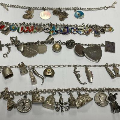 Silver Charm Bracelets