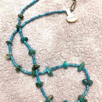 HGS001 Genuine Turquoise Necklace SS