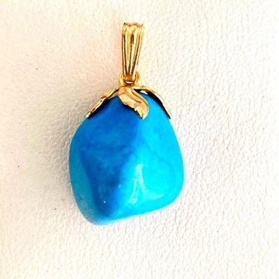 HGS079 Genuine Turquoise Pendant