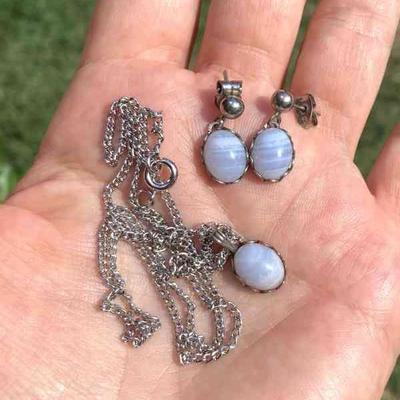 HGS134 Blue Lace Agate Set