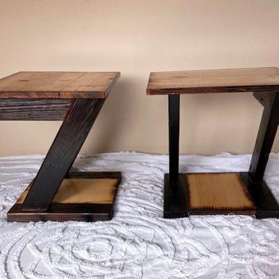 HGS214 Pair Of Wood Nightstands 
