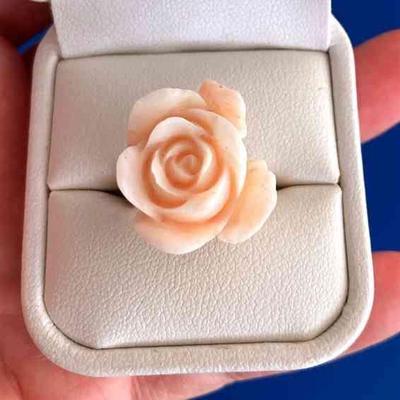 HGS073 Rose Coral Gold Ring