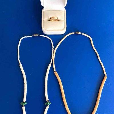 HGS158 Turquoise Necklaces And Gold Ring