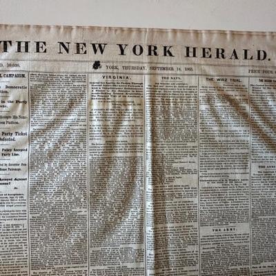 1800s NY Herald Newspaper
